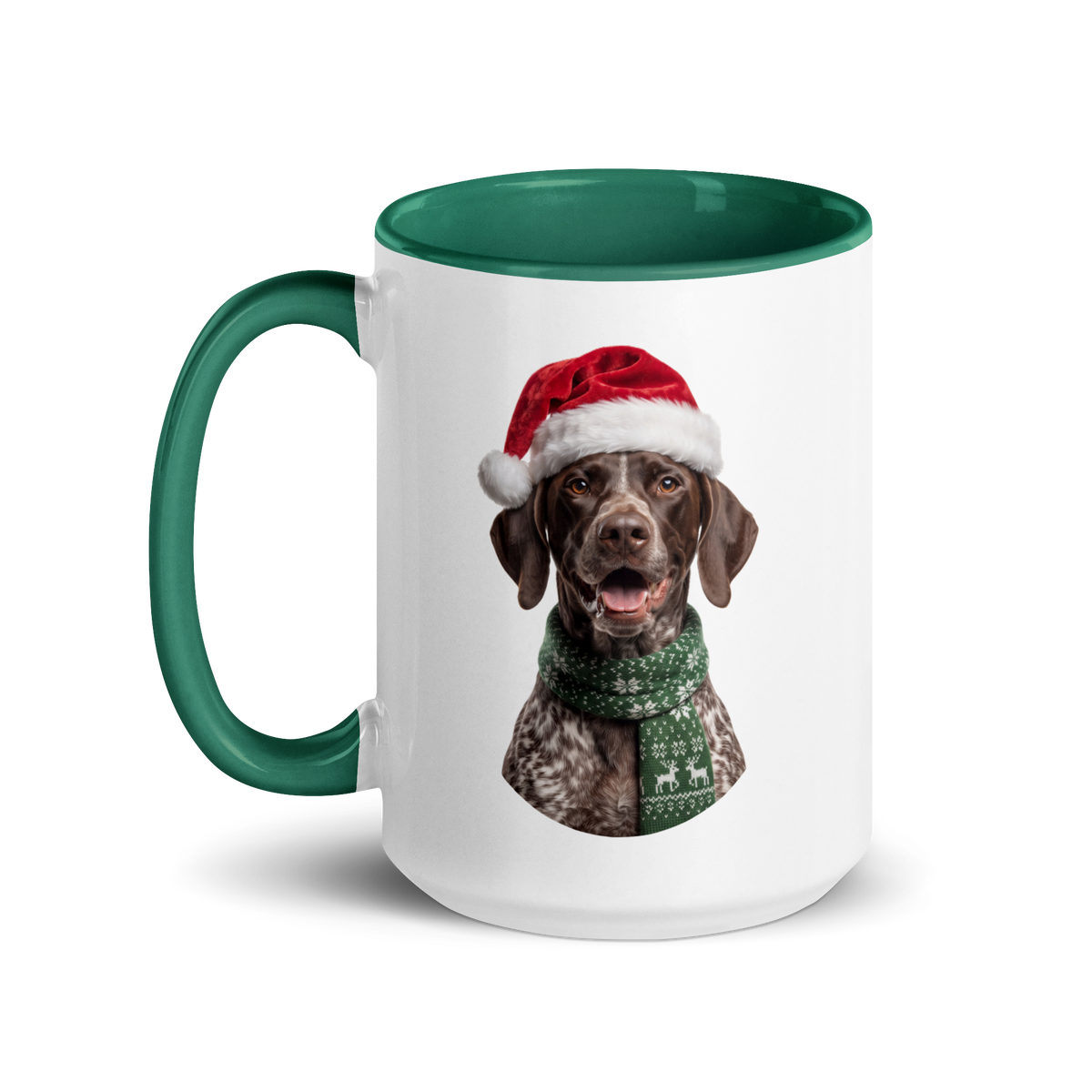 German Shorthaired Pointer Ceramic Mug with Color Inside