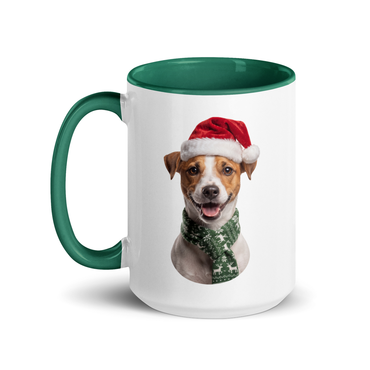 Jack Russell Terrier Ceramic Mug with Color Inside