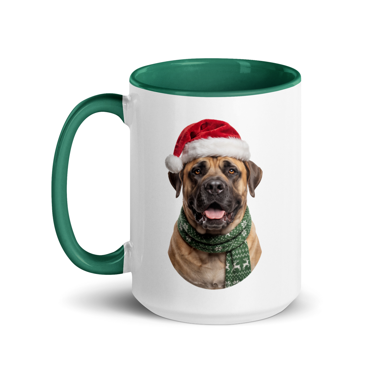 Mastiff Ceramic Mug with Color Inside