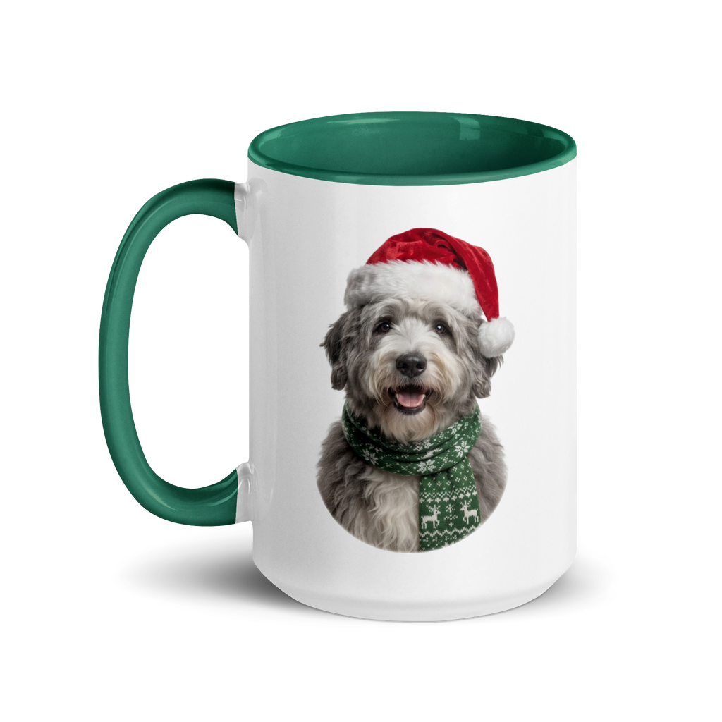 Sheepdog Ceramic Mug with Color Inside