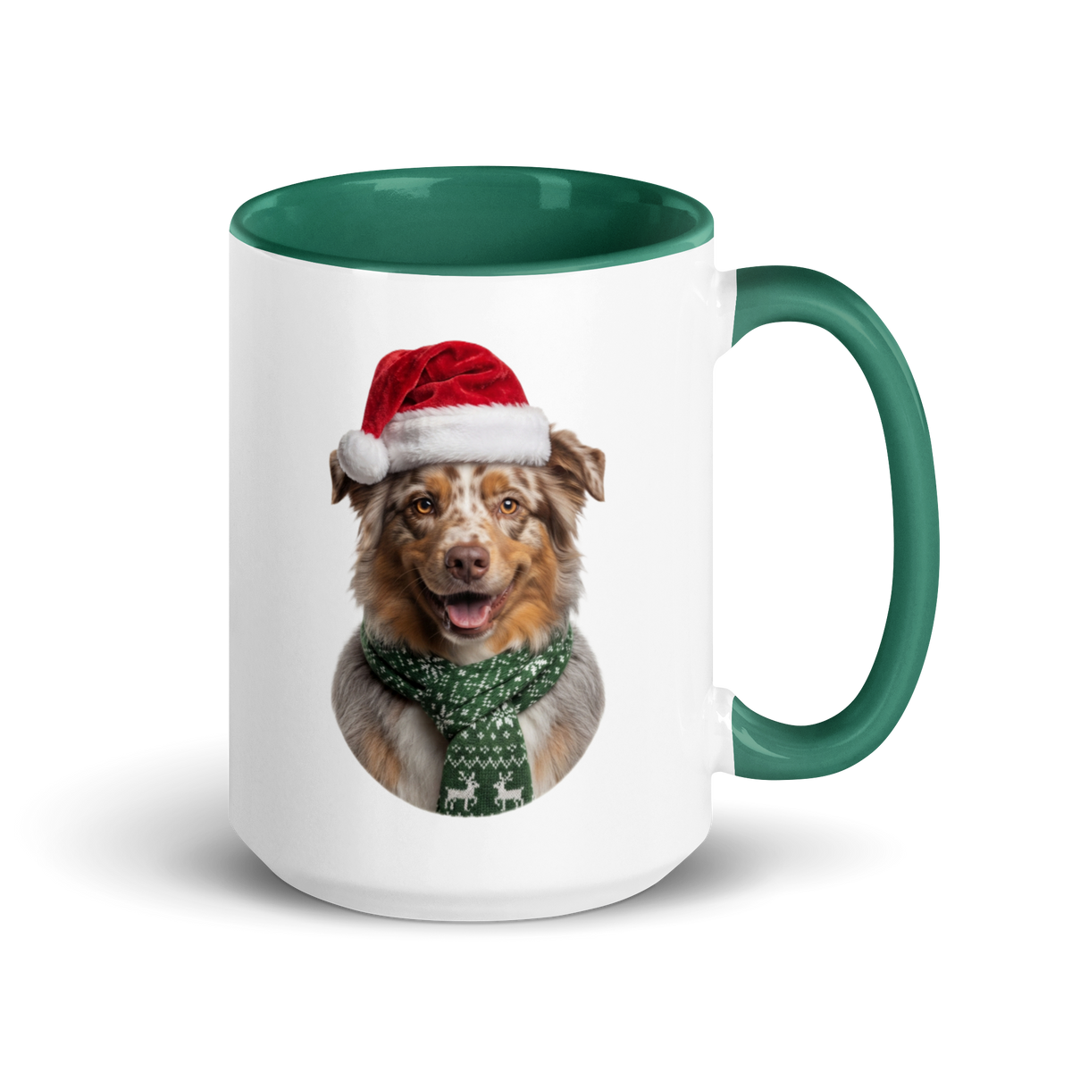 Australian Shepherd Ceramic Mug with Color Inside