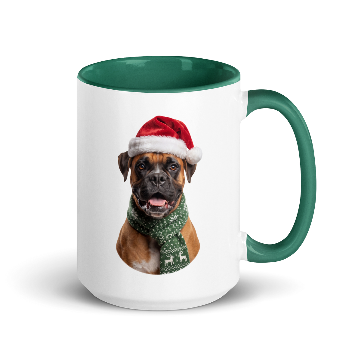 Boxer Ceramic Mug with Color Inside