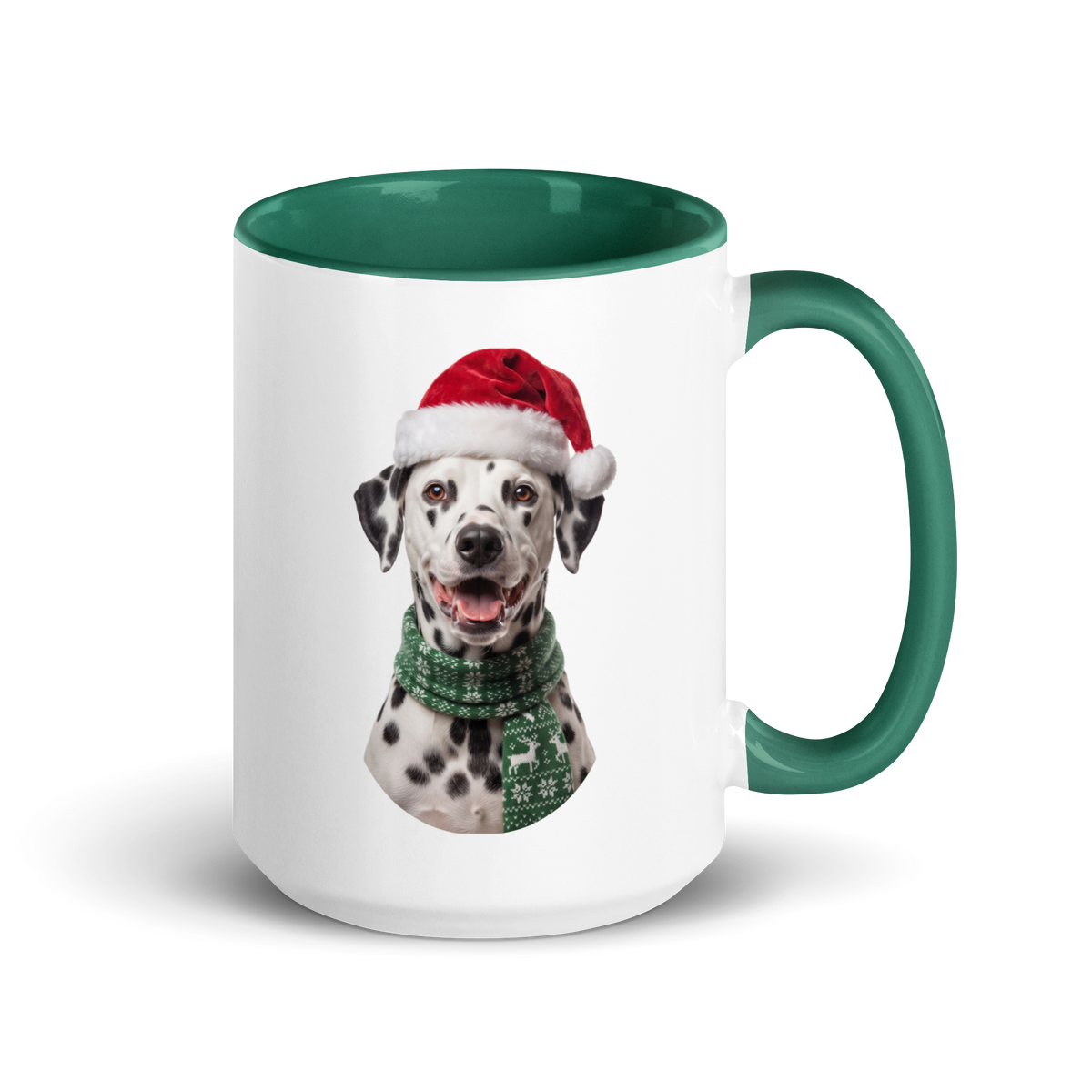 Dalmatian Ceramic Mug with Color Inside