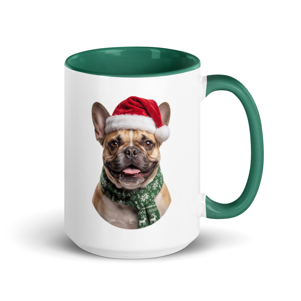 French Bulldog Ceramic Mug with Color Inside