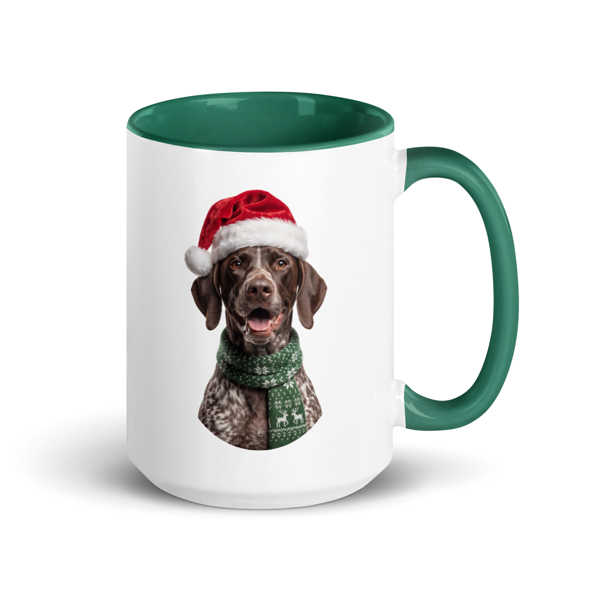 German Shorthaired Pointer Ceramic Mug with Color Inside