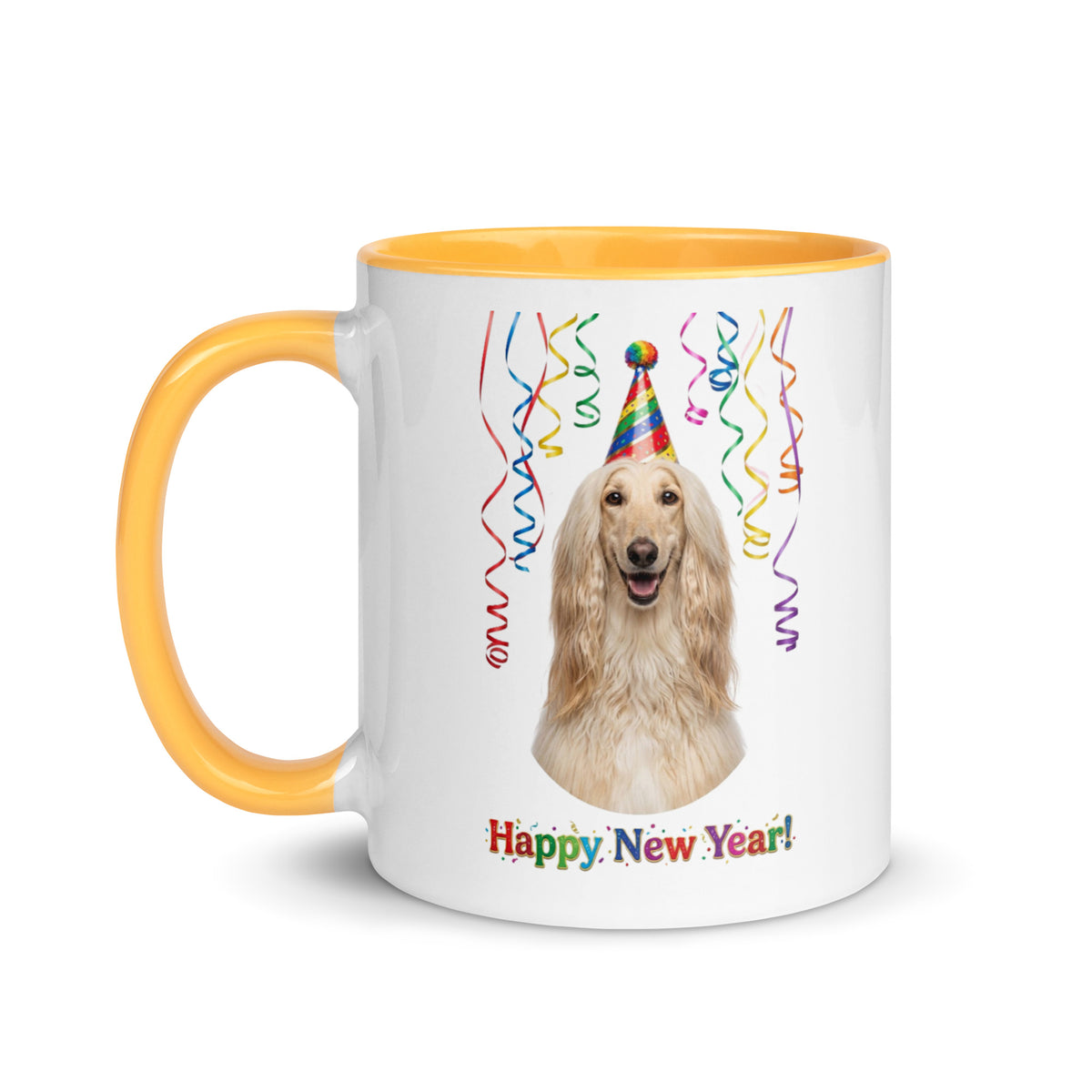 Afghan Hound Ceramic New Year Mug