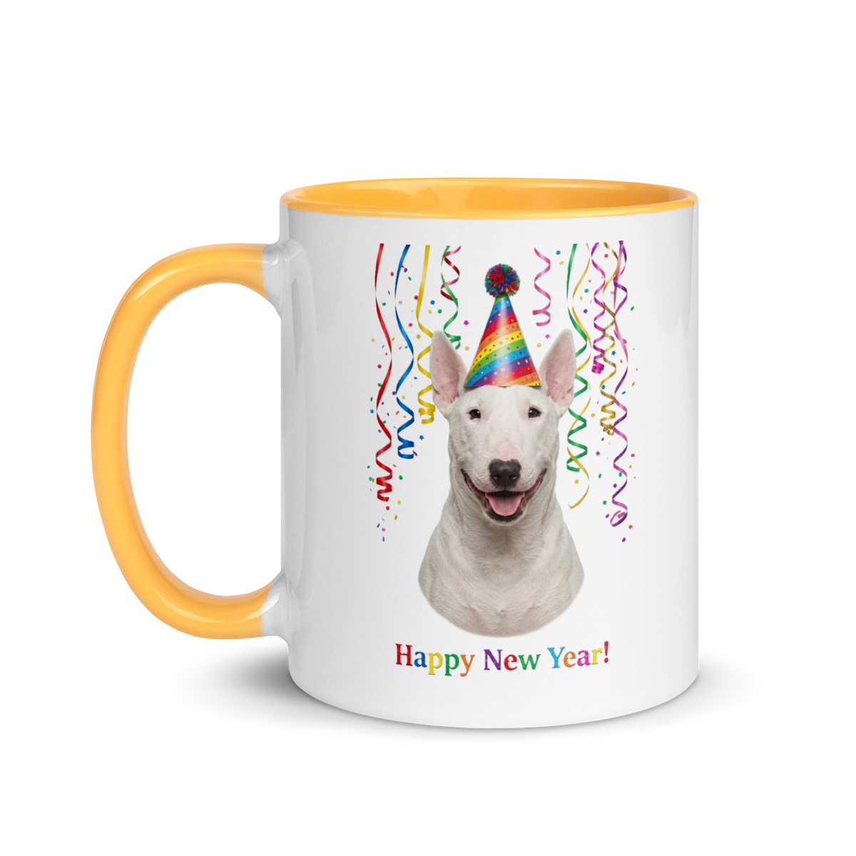 Bull Terrier Ceramic New Year Mug