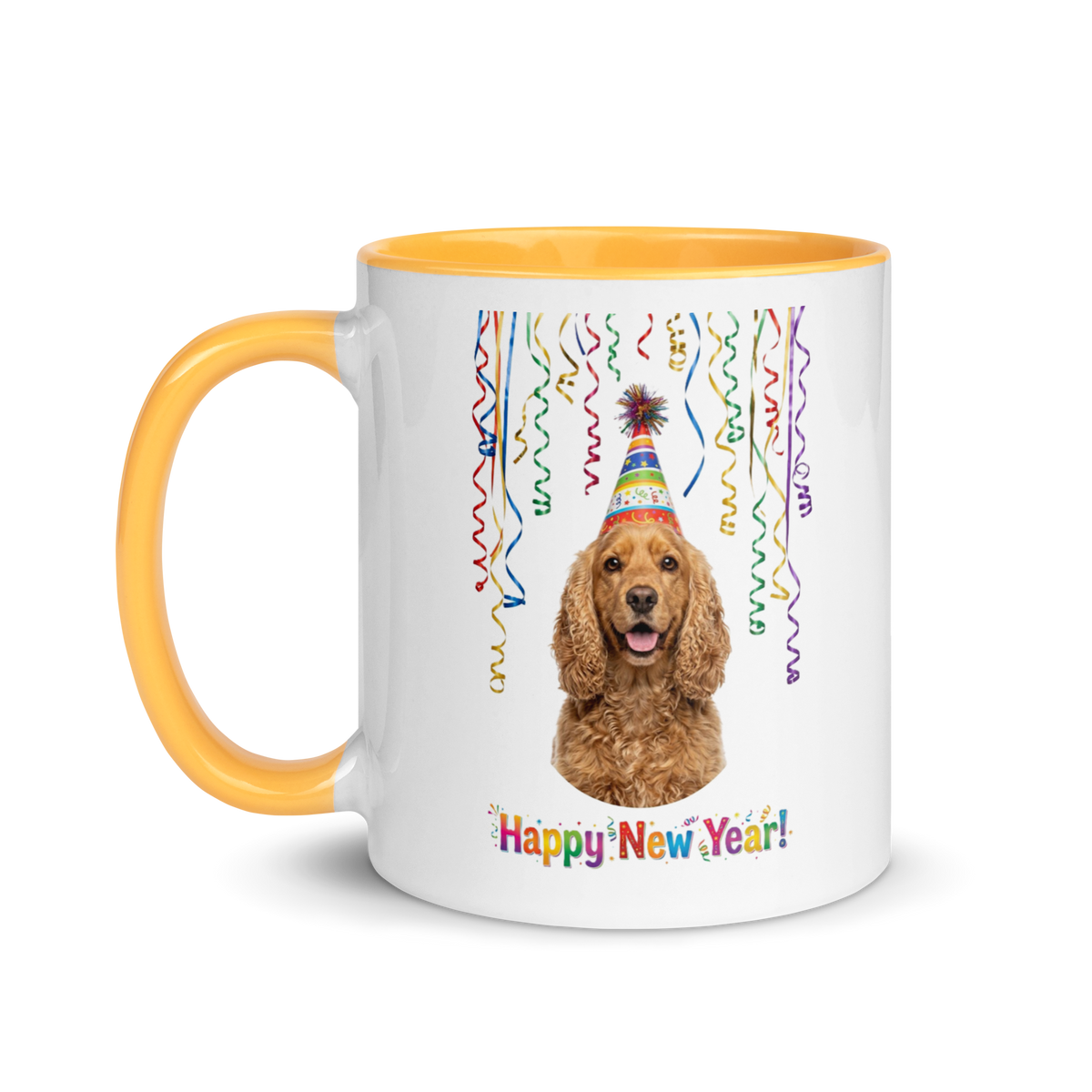 Cocker Spaniel Ceramic New Year Mug