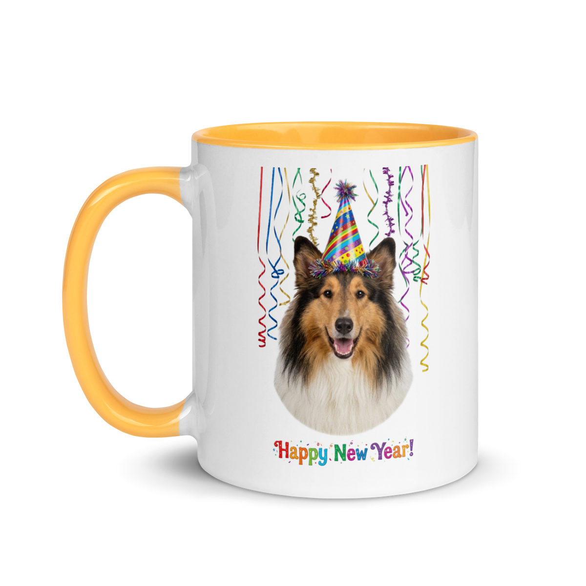 Collie Ceramic New Year Mug