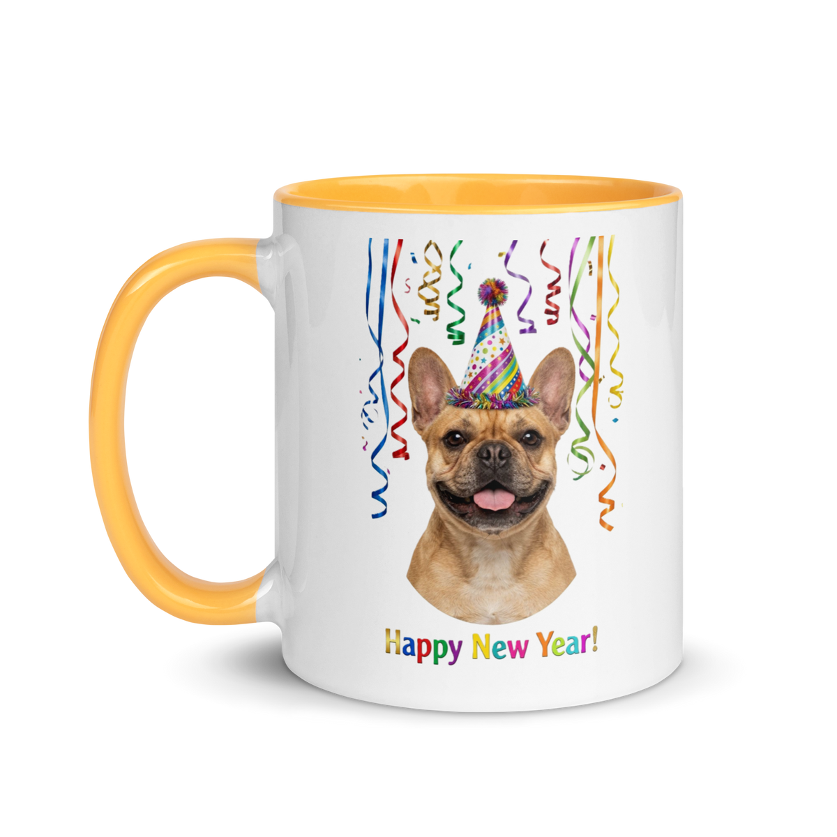 French Bulldog Ceramic New Year Mug