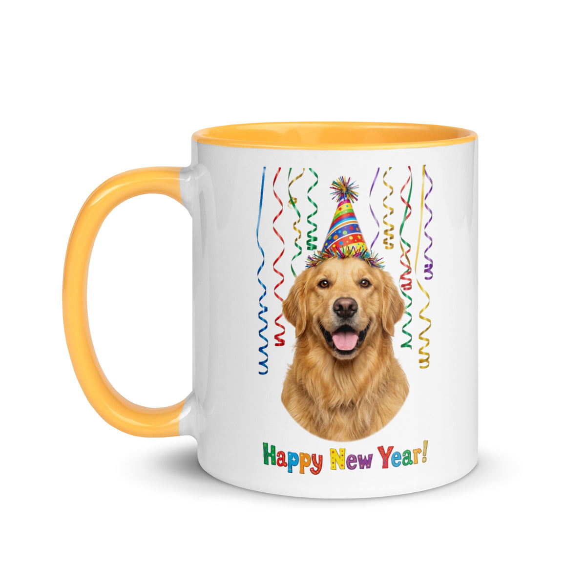 Golden Retriever Ceramic New Year Mug