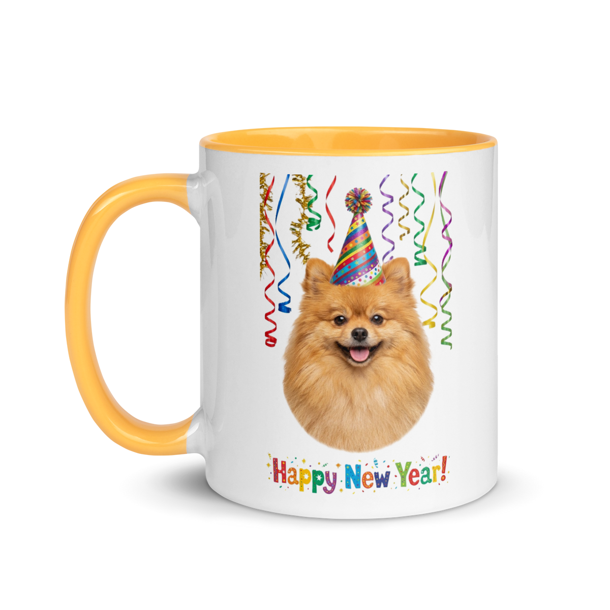 Pomeranian Ceramic New Year Mug