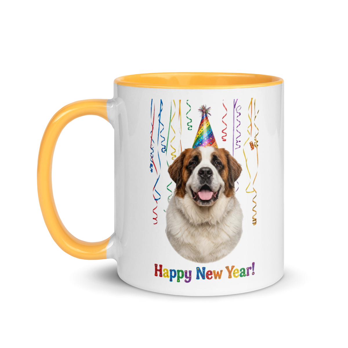 Saint Bernard Ceramic New Year Mug