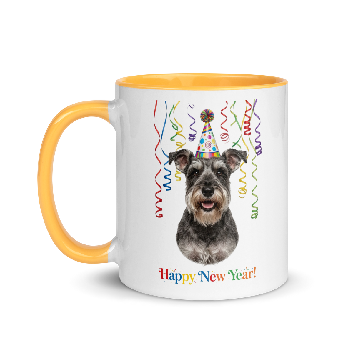 Schnauzer Ceramic New Year Mug