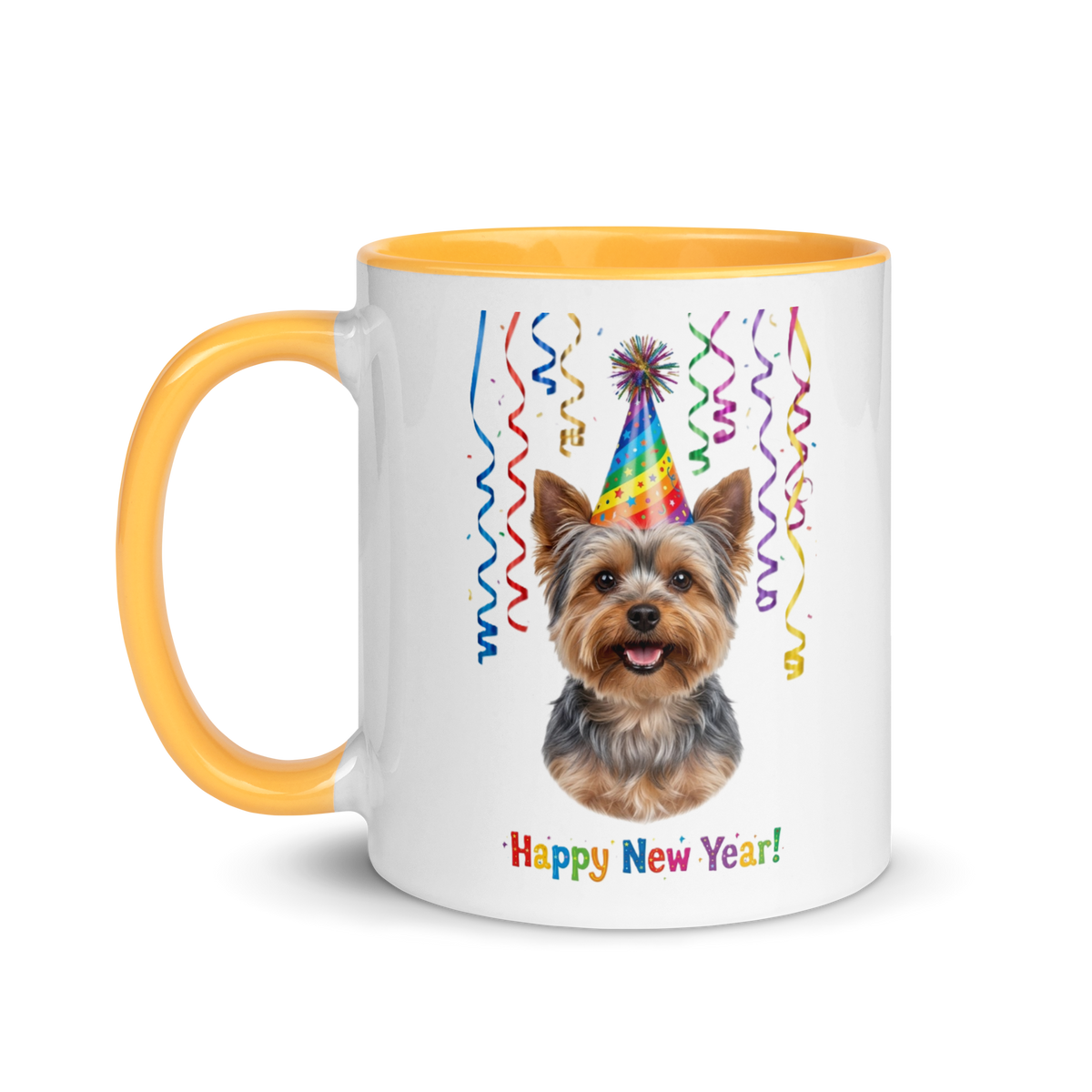 Yorkie Ceramic New Year Mug