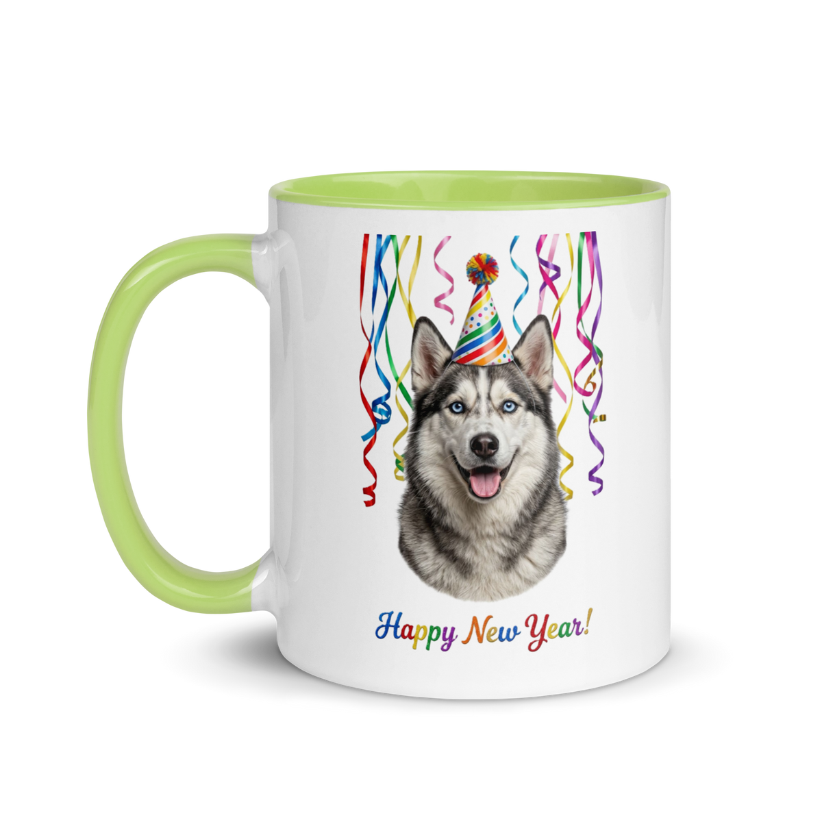 Alaskan Husky Ceramic New Year Mug