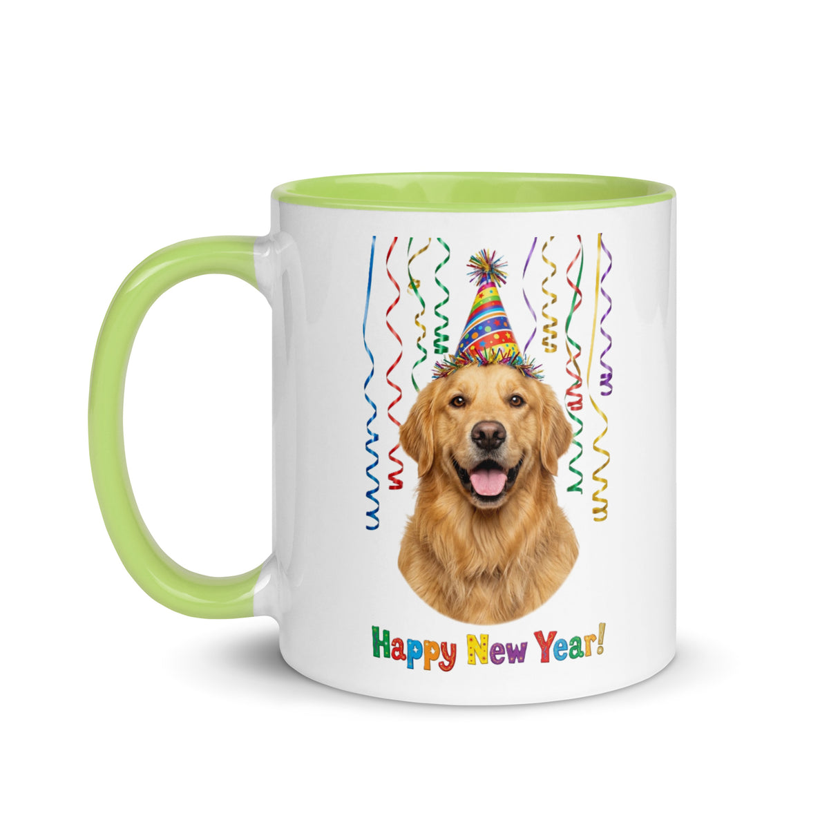 Golden Retriever Ceramic New Year Mug