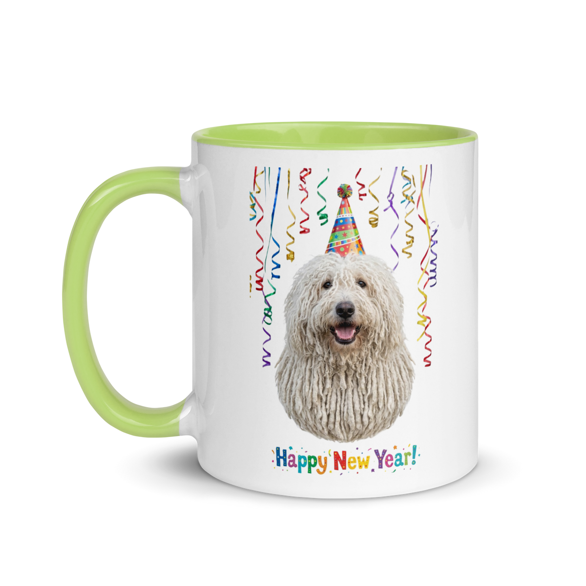 Komondor Ceramic New Year Mug