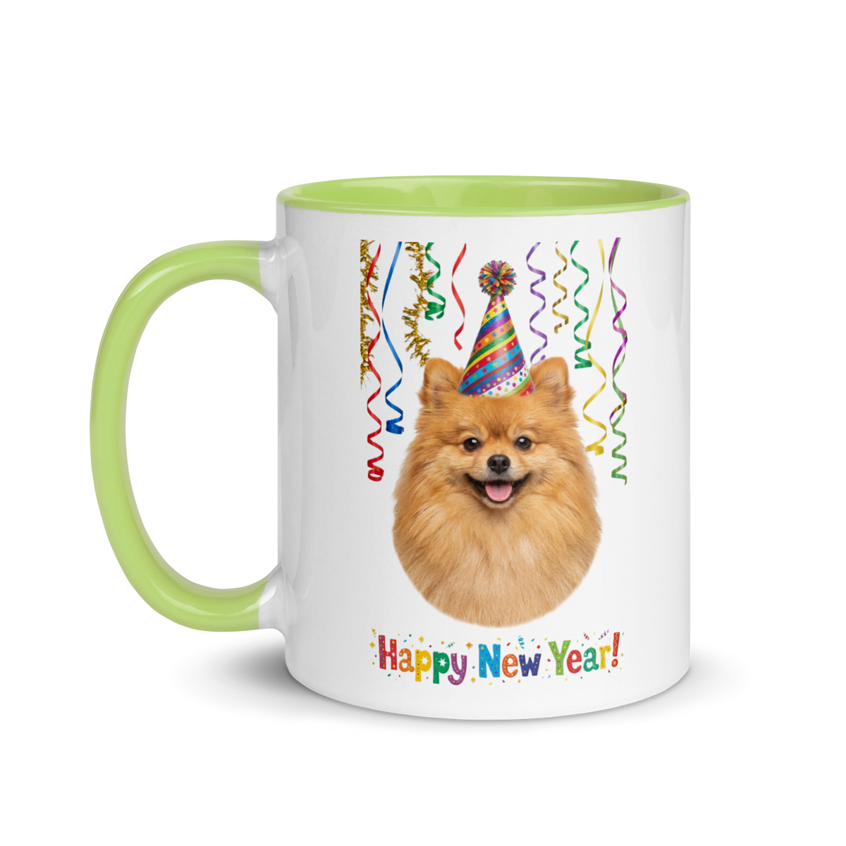 Pomeranian Ceramic New Year Mug