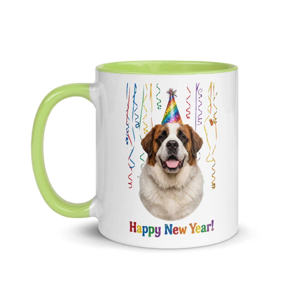 Saint Bernard Ceramic New Year Mug