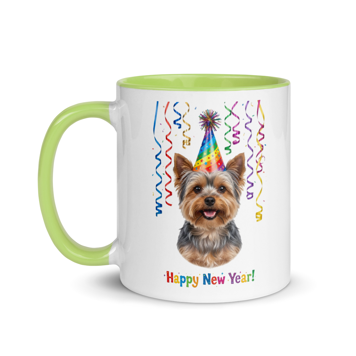 Yorkie Ceramic New Year Mug