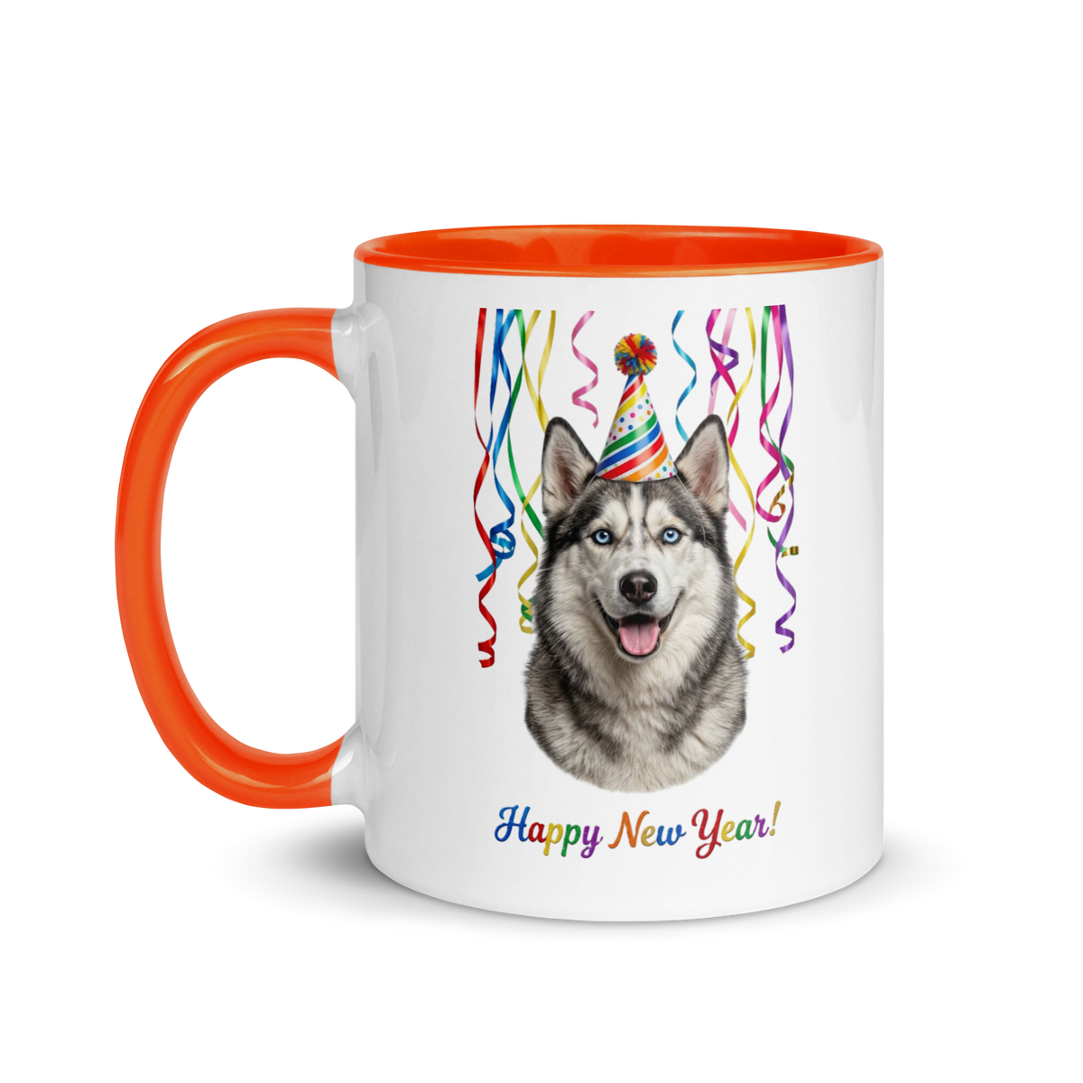 Alaskan Husky Ceramic New Year Mug