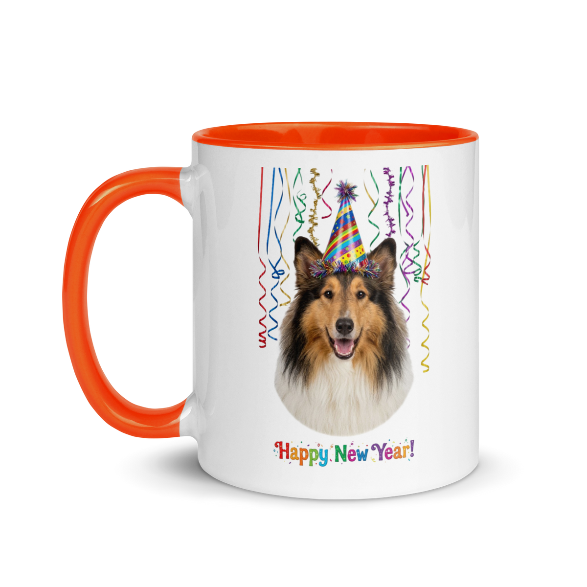 Collie Ceramic New Year Mug