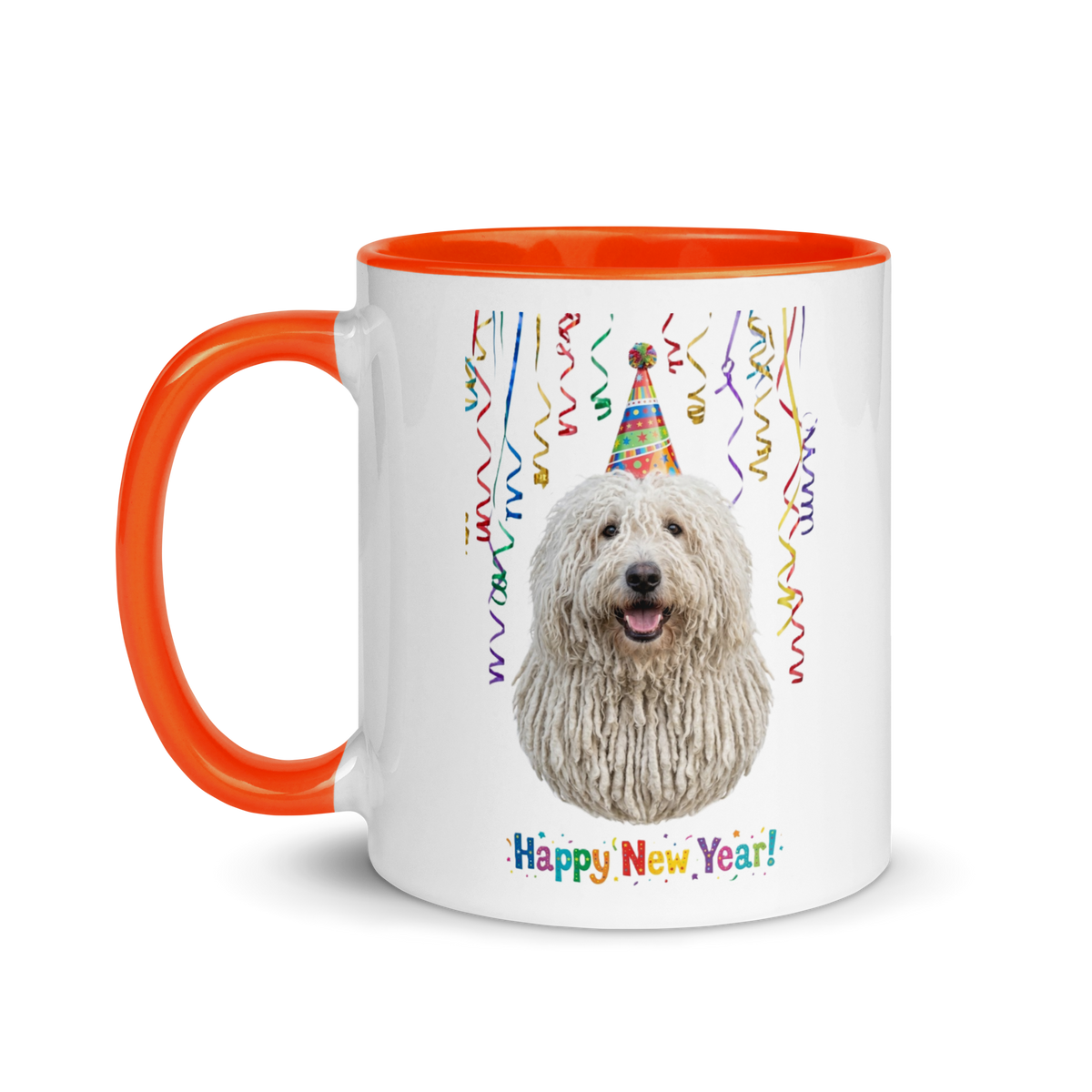 Komondor Ceramic New Year Mug