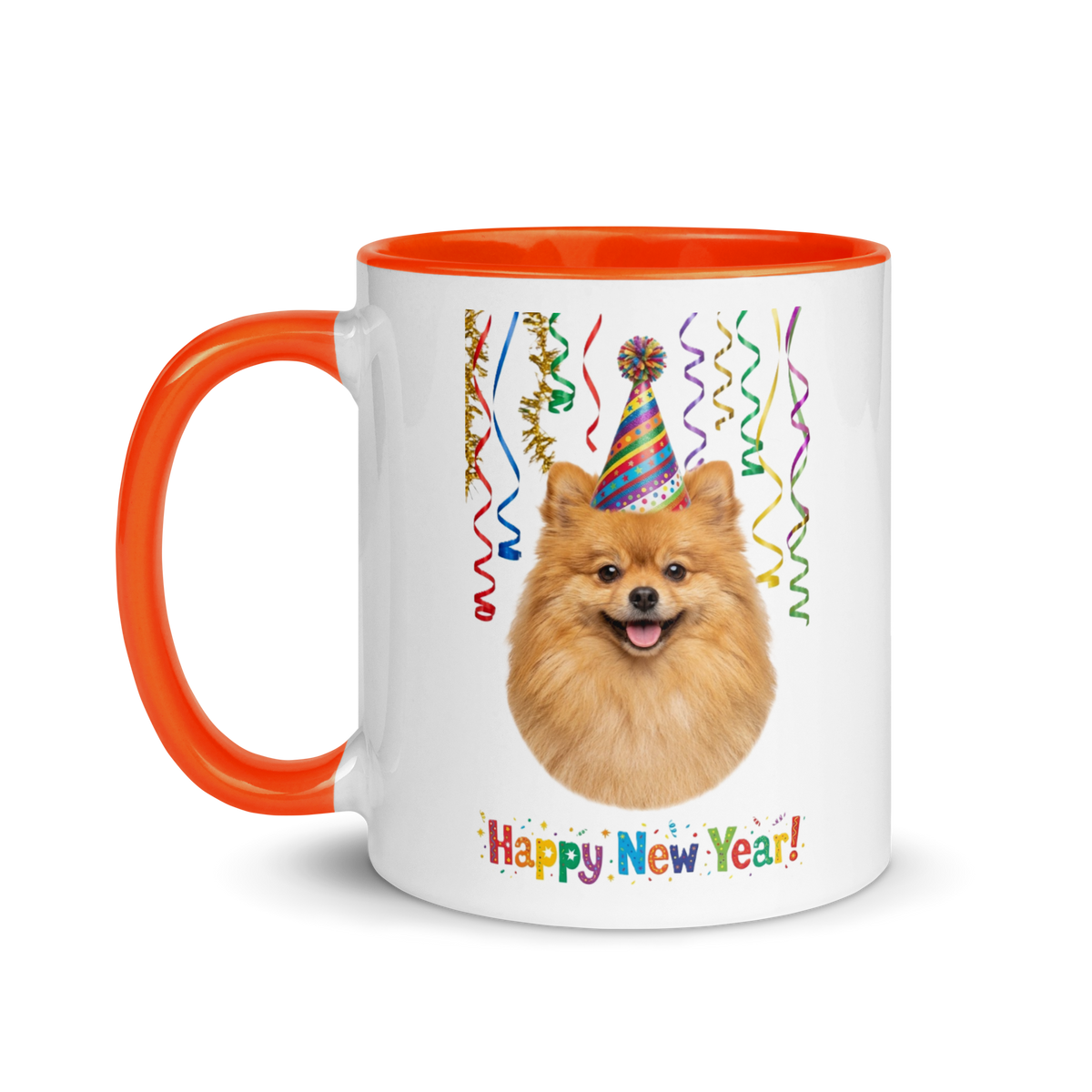 Pomeranian Ceramic New Year Mug