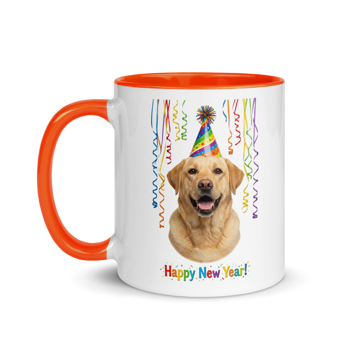 Yellow Labrador Ceramic New Year Mug