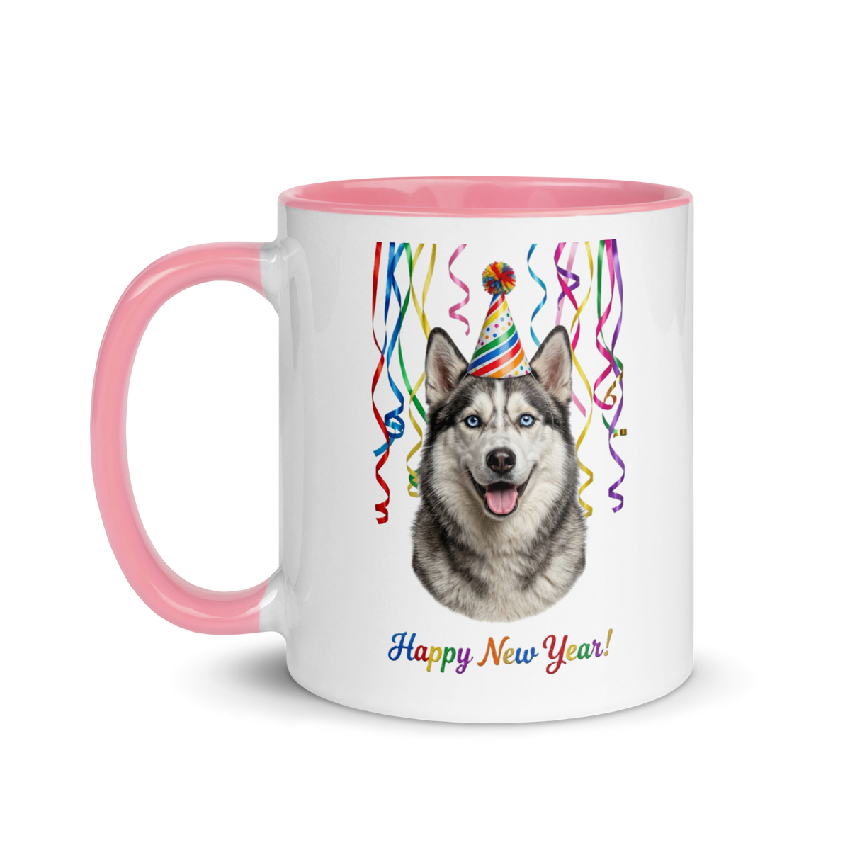 Alaskan Husky Ceramic New Year Mug