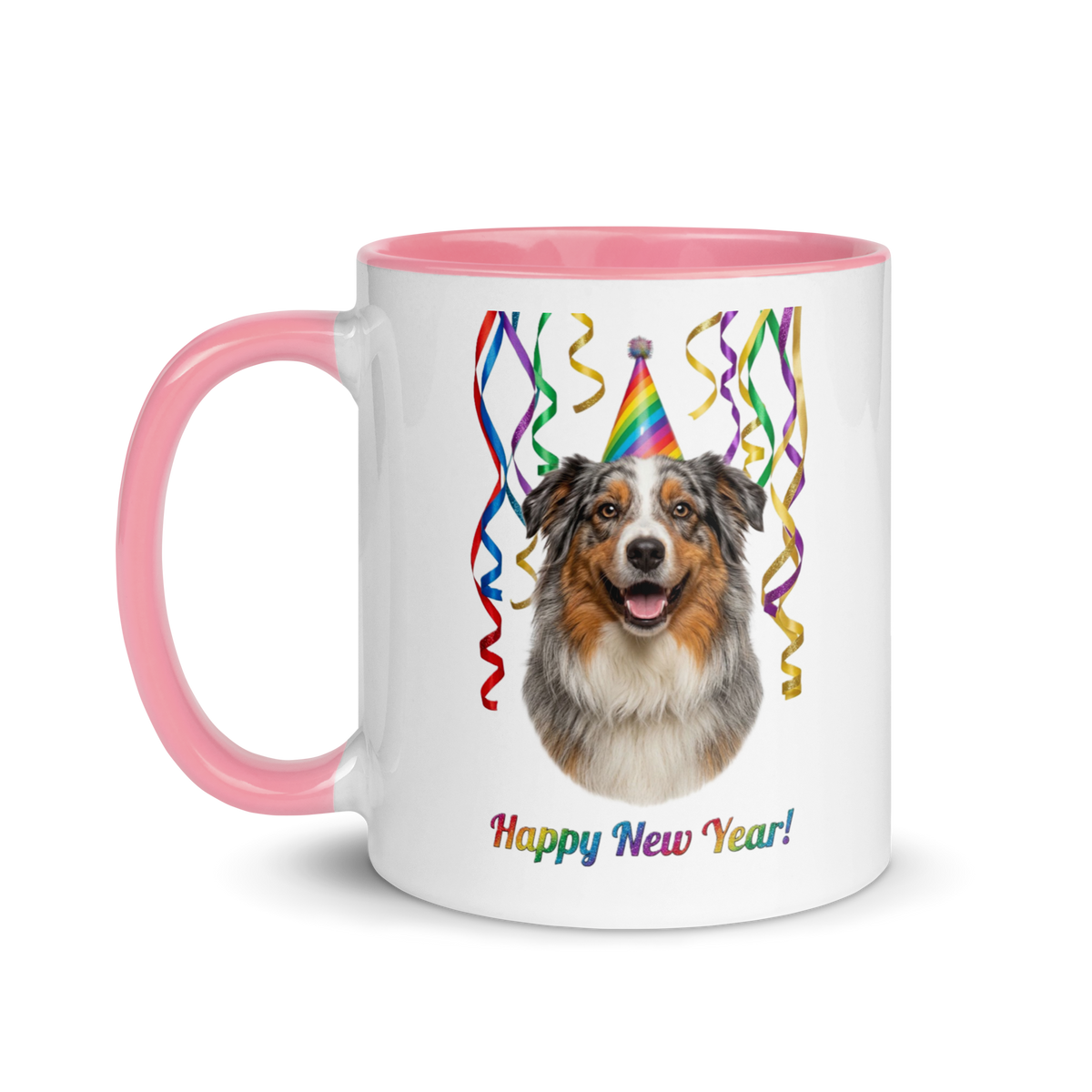 Australian Shepherd Ceramic New Year Mug