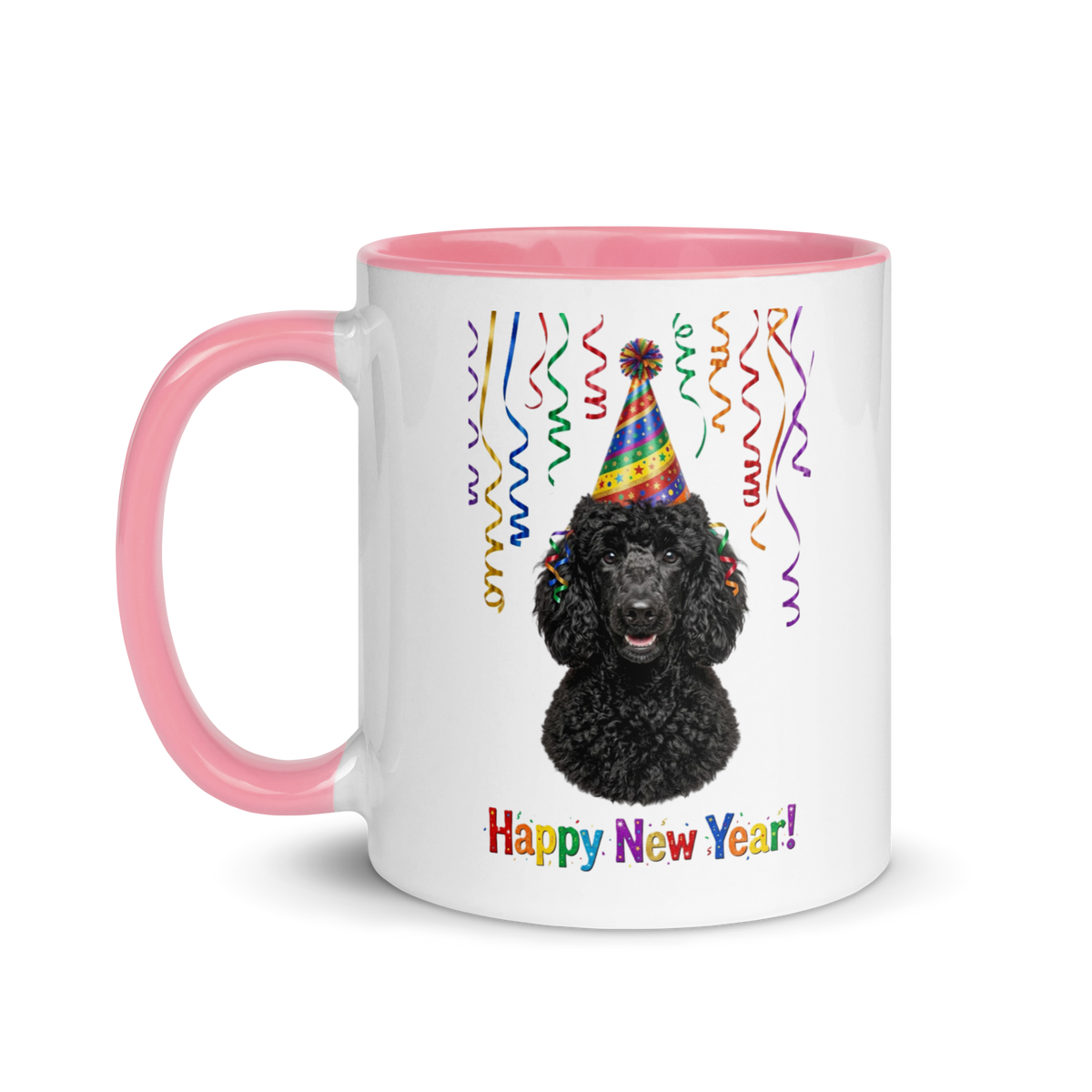 Black Poodle Ceramic New Year Mug