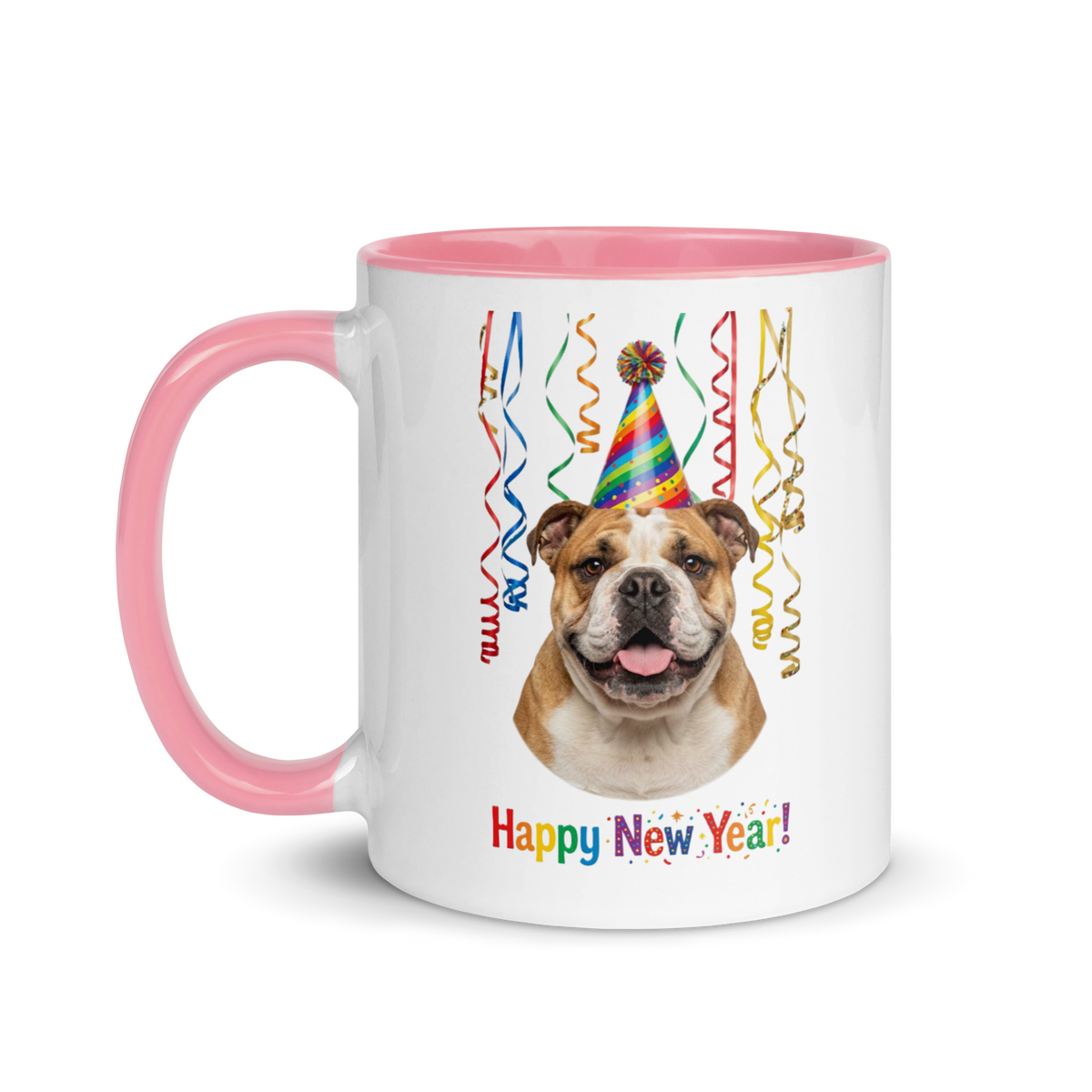 Bulldog Ceramic New Year Mug