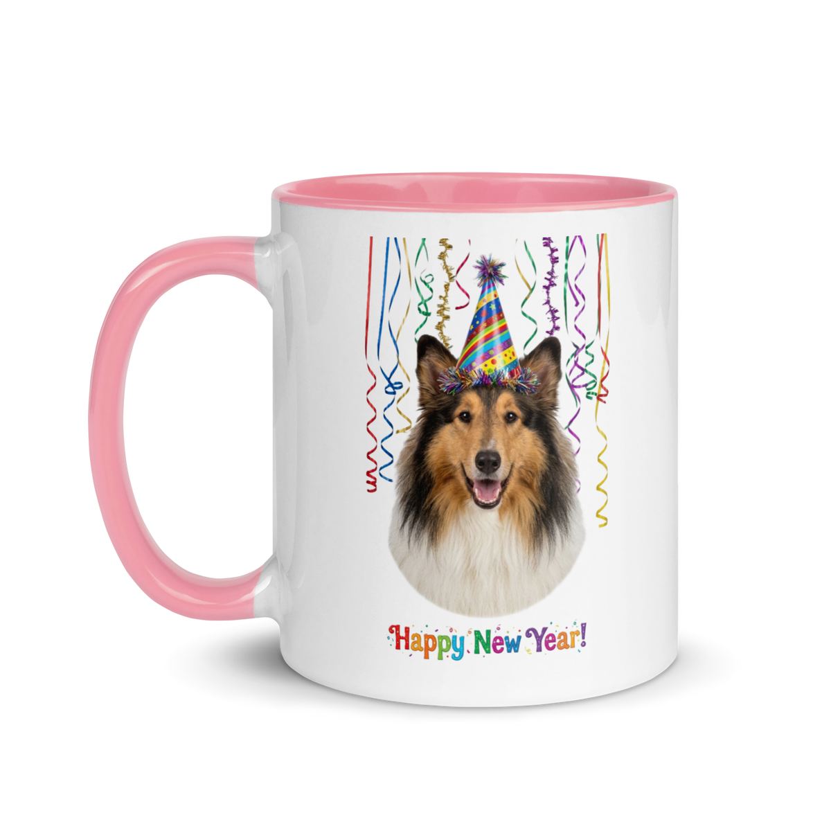 Collie Ceramic New Year Mug