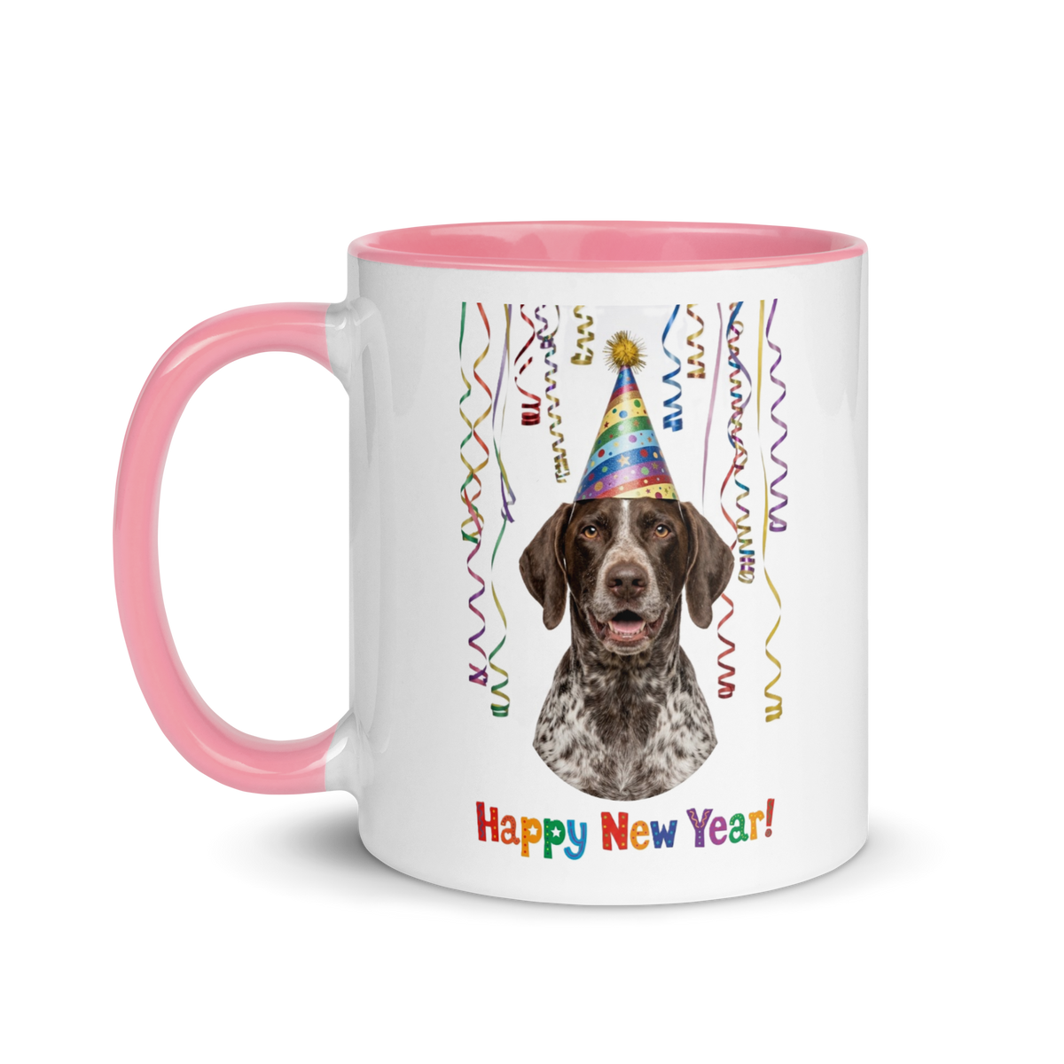 German Shorthaired Pointer Ceramic New Year Mug