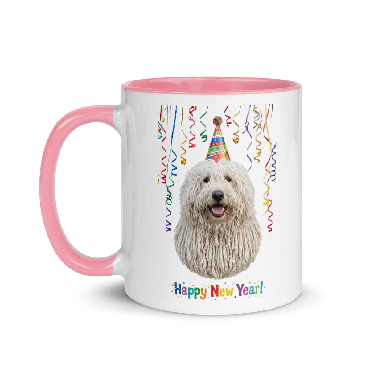Komondor Ceramic New Year Mug
