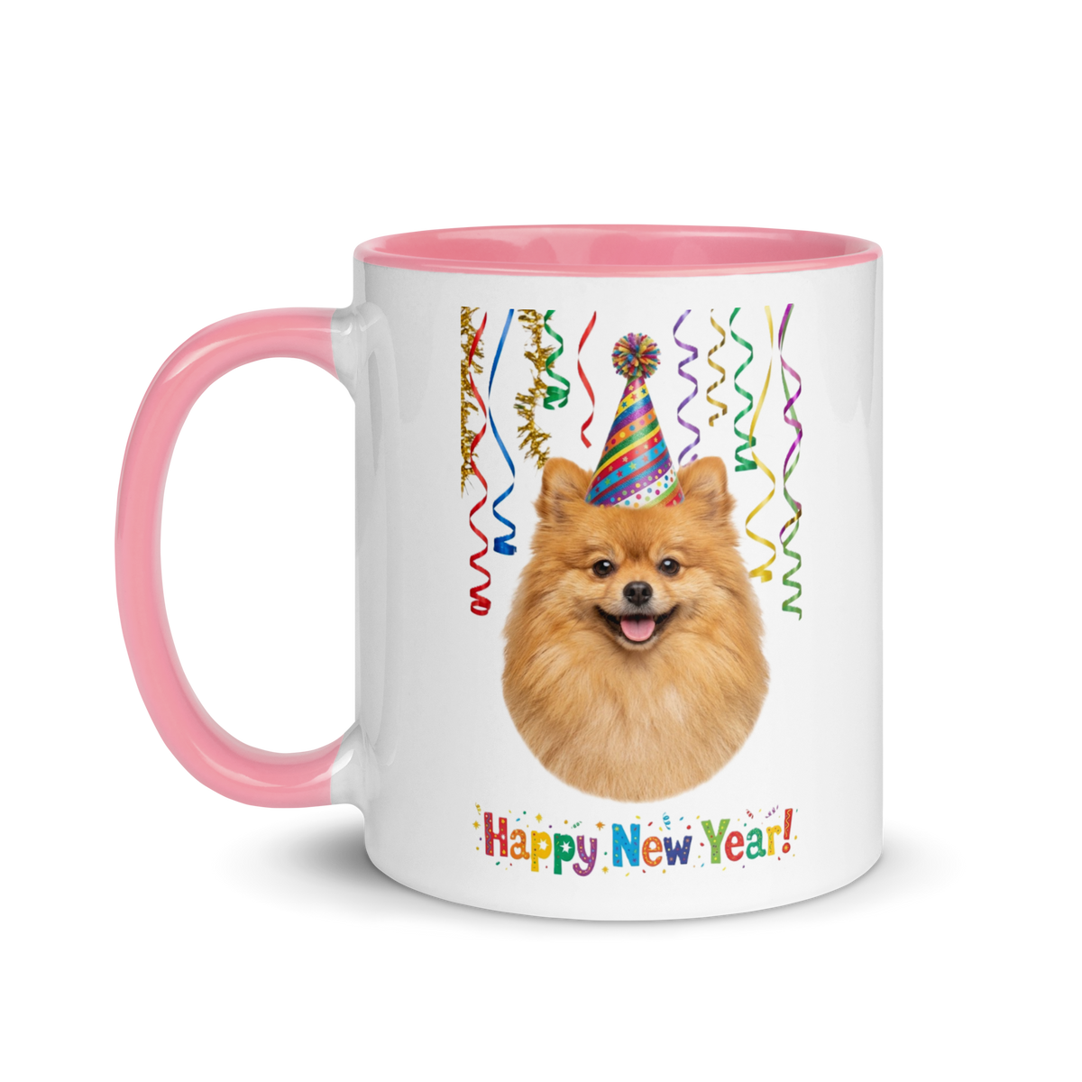 Pomeranian Ceramic New Year Mug