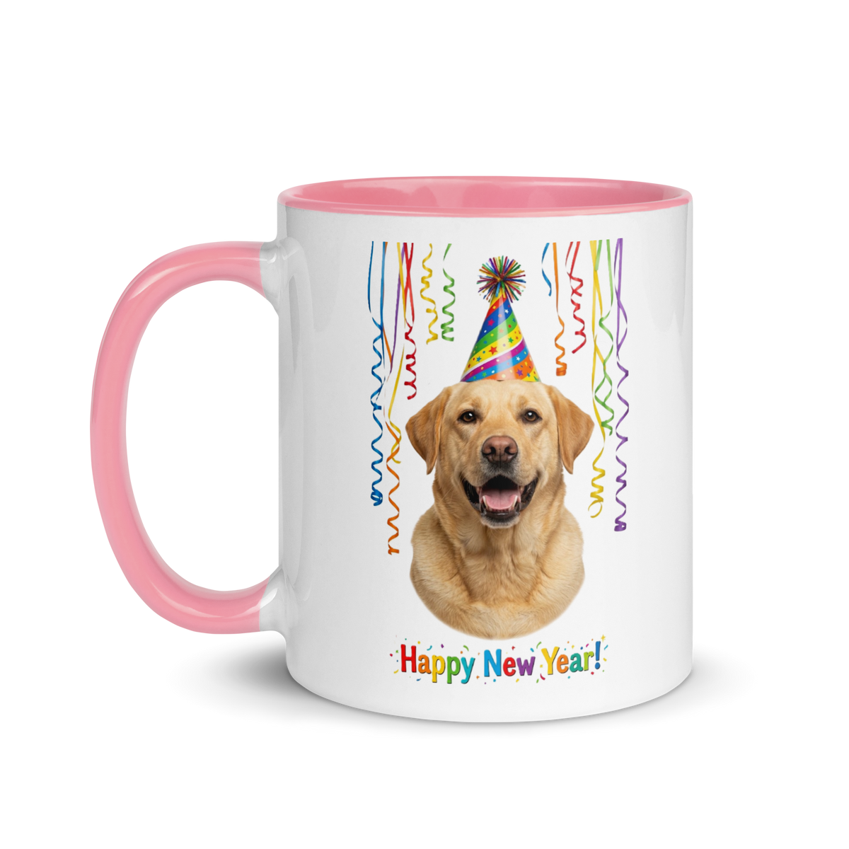 Yellow Labrador Ceramic New Year Mug