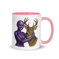 Purple Android Woman with Buck Ceramic Mug