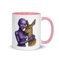 Purple Android Woman with Doe Ceramic Mug