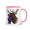 Purple Android Woman with Elk Ceramic Mug