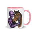 Purple Android Woman with Horse Ceramic Mug