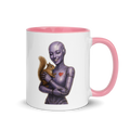 Purple Android Woman with Squirrel Ceramic Mug