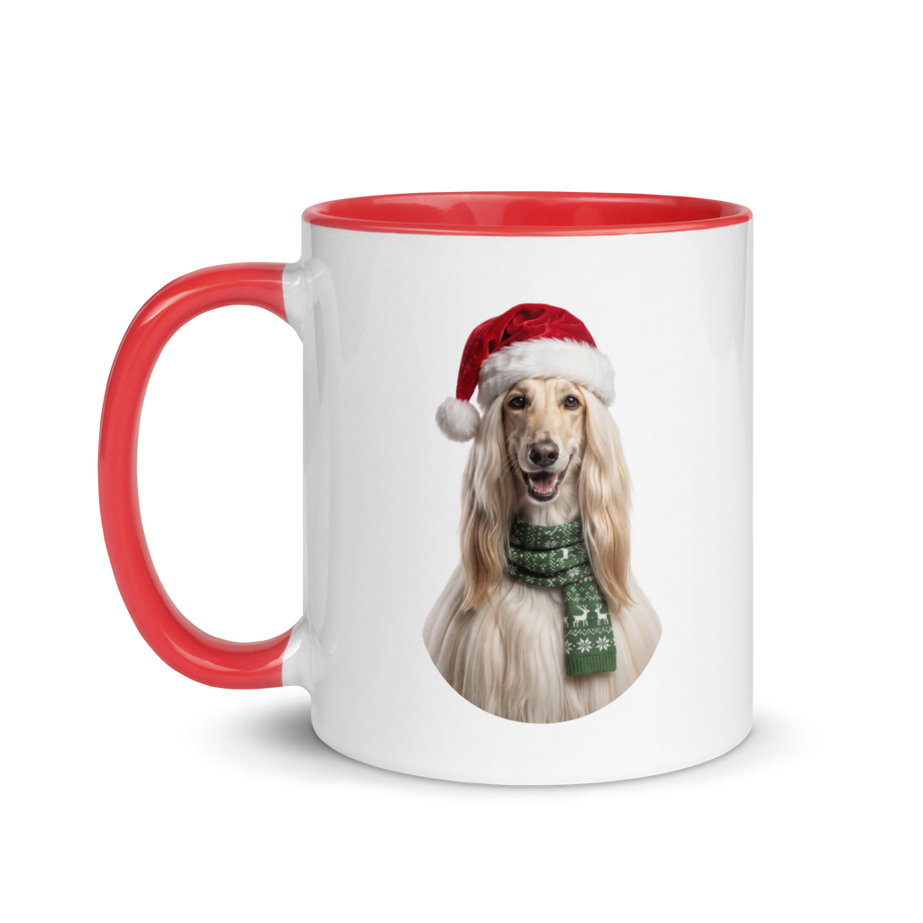 Afghan Hound Ceramic Mug with Color Inside