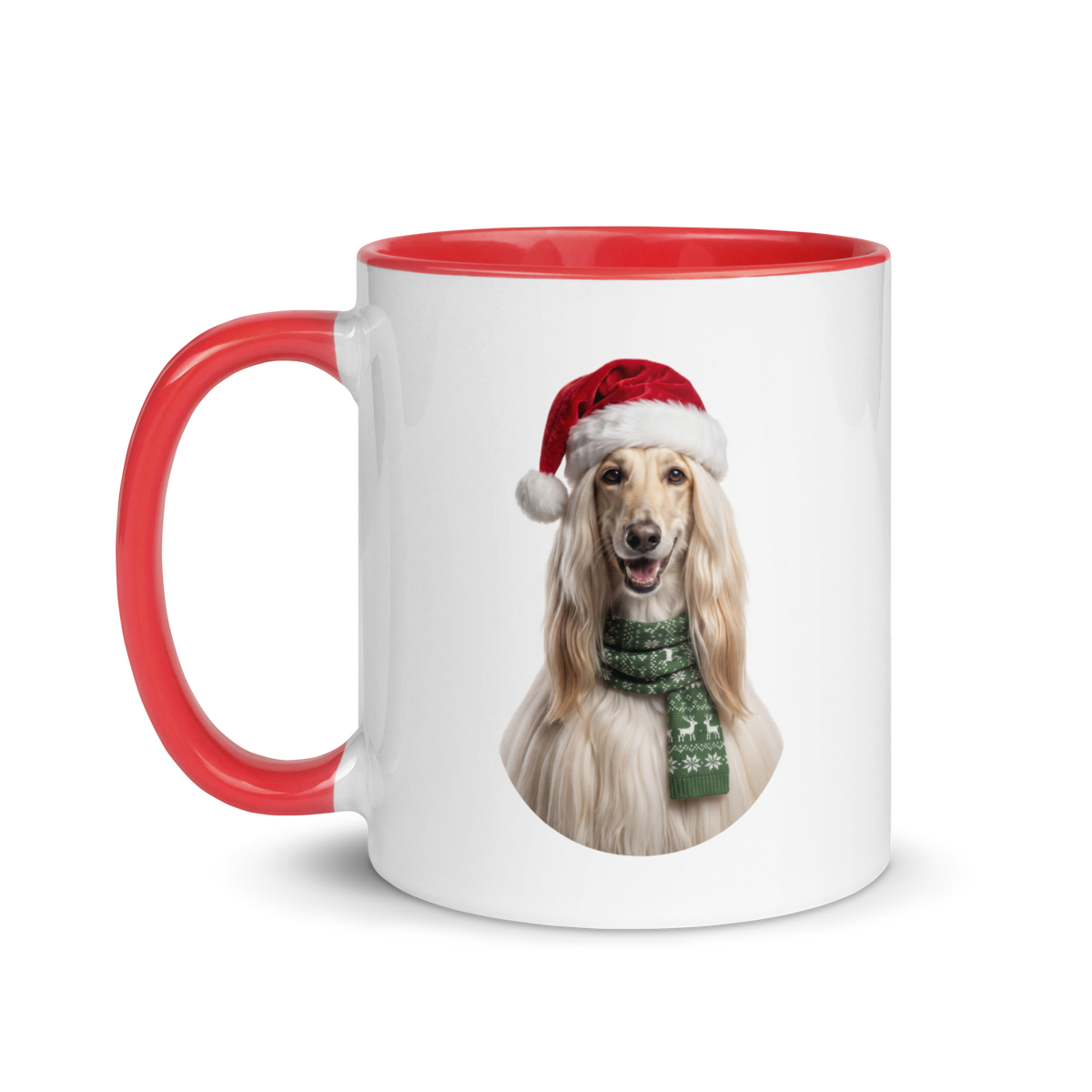 Afghan Hound Ceramic Mug with Color Inside