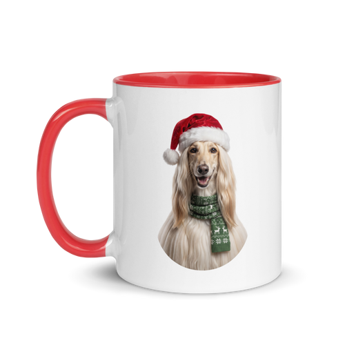 Afghan Hound Ceramic Mug with Color Inside