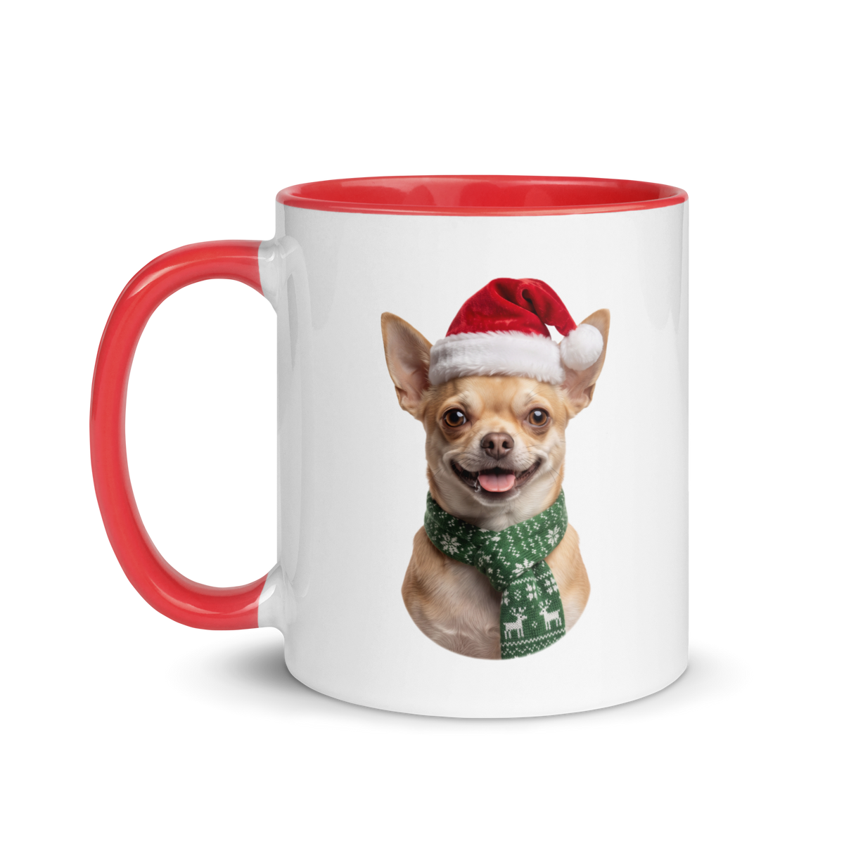 Chihuahua Ceramic Mug with Color Inside