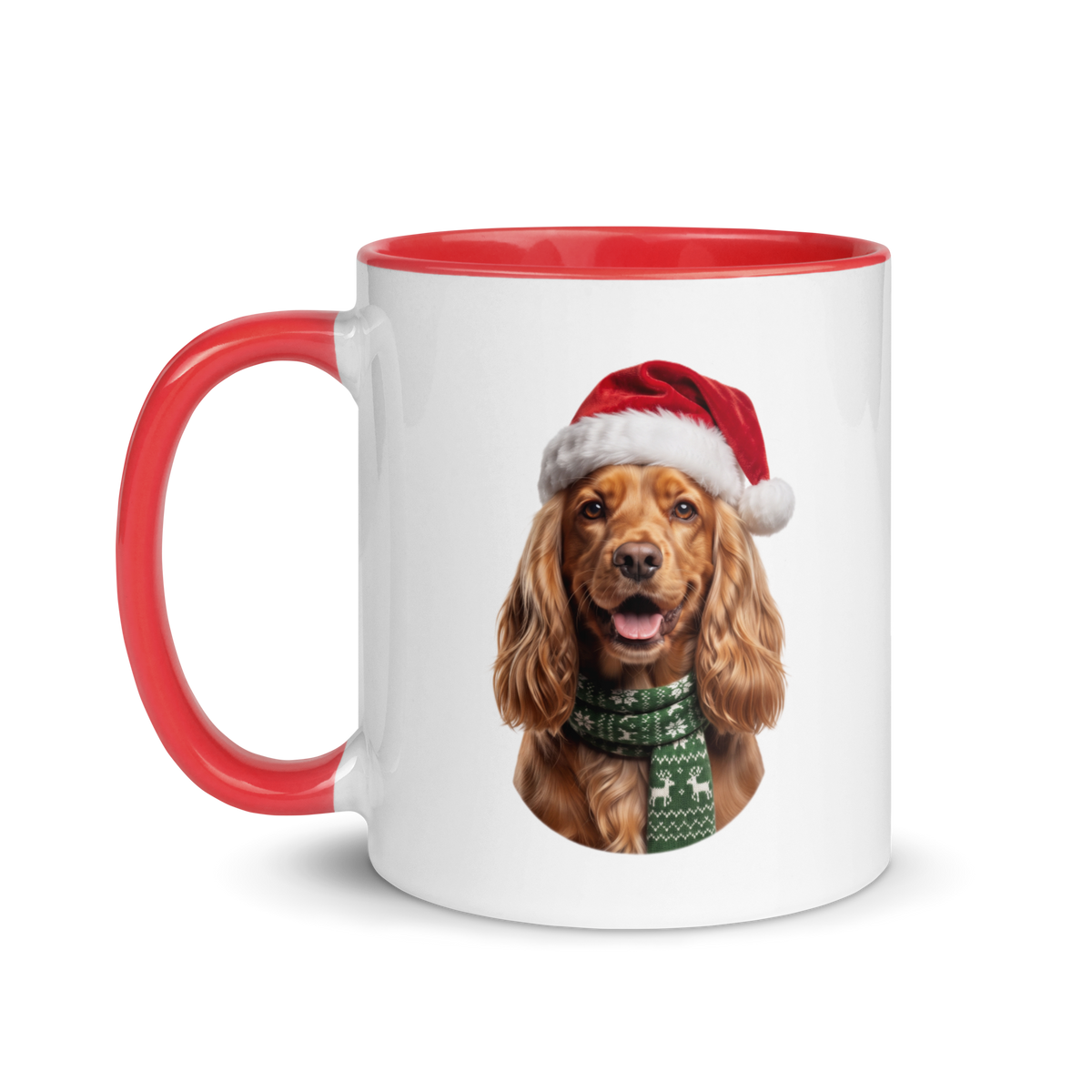 Cocker Spaniel Ceramic Mug with Color Inside