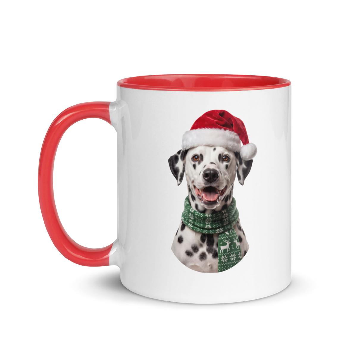 Dalmatian Ceramic Mug with Color Inside